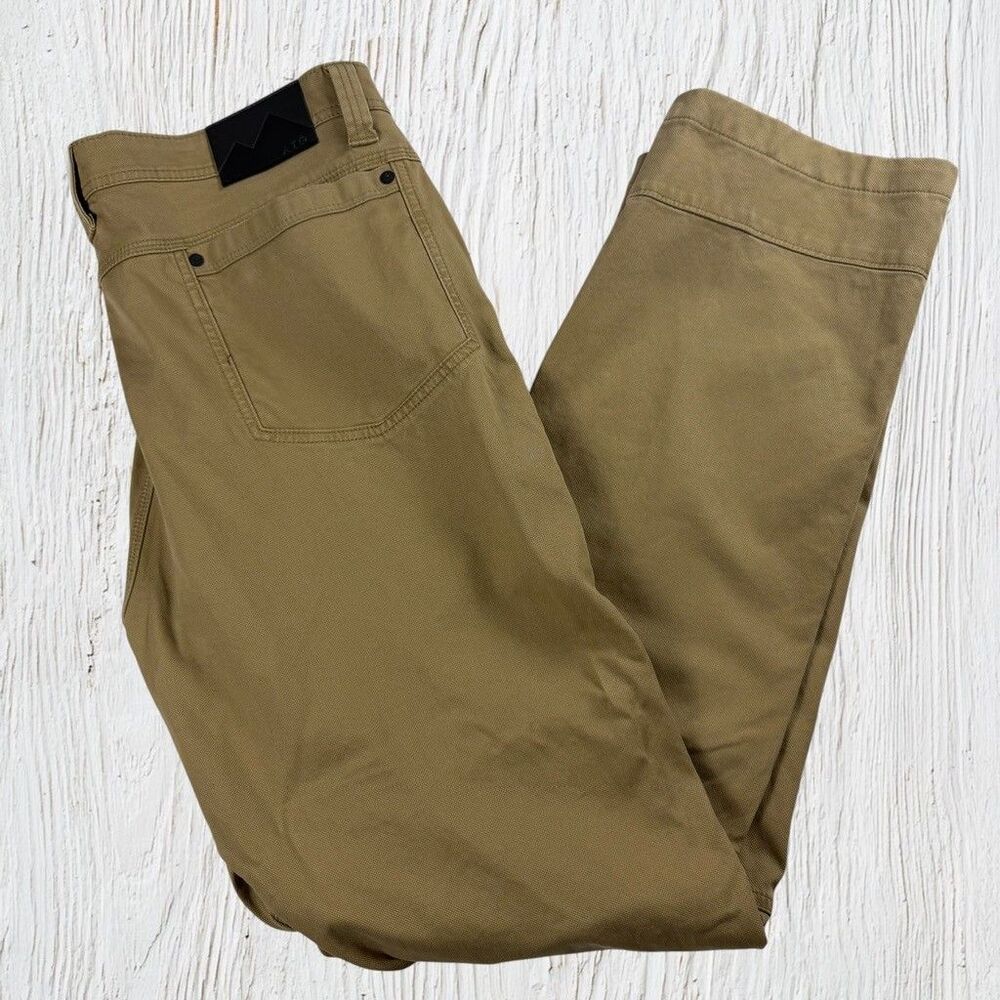 Wrangler ATG Mens 38x32 Reinforced Utility Pants Straight Fit Brown Canvas NWT